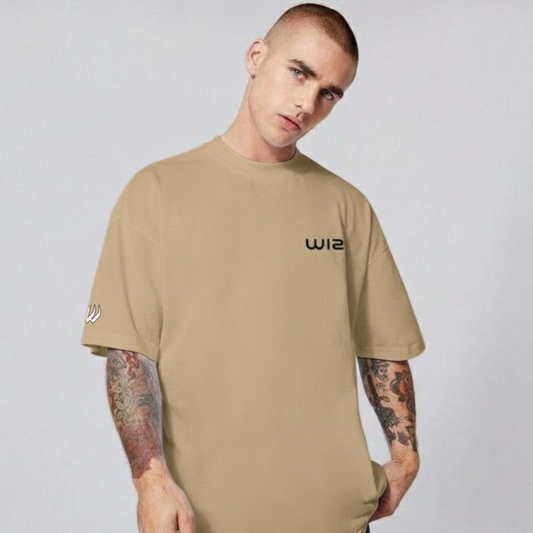 DRAGON CODE 🐉 wizartix T-shirt (Beige) | Oversized Fit