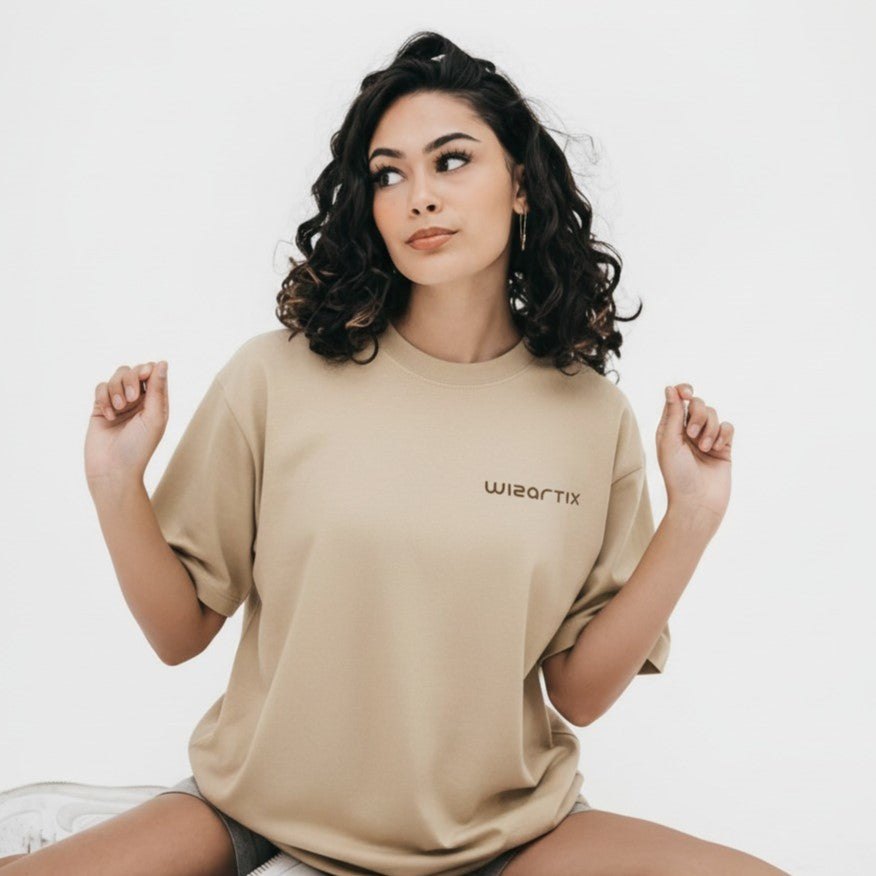 CAVEMAN CRAVE 🍕 wizartix T-shirt | Oversized Fit