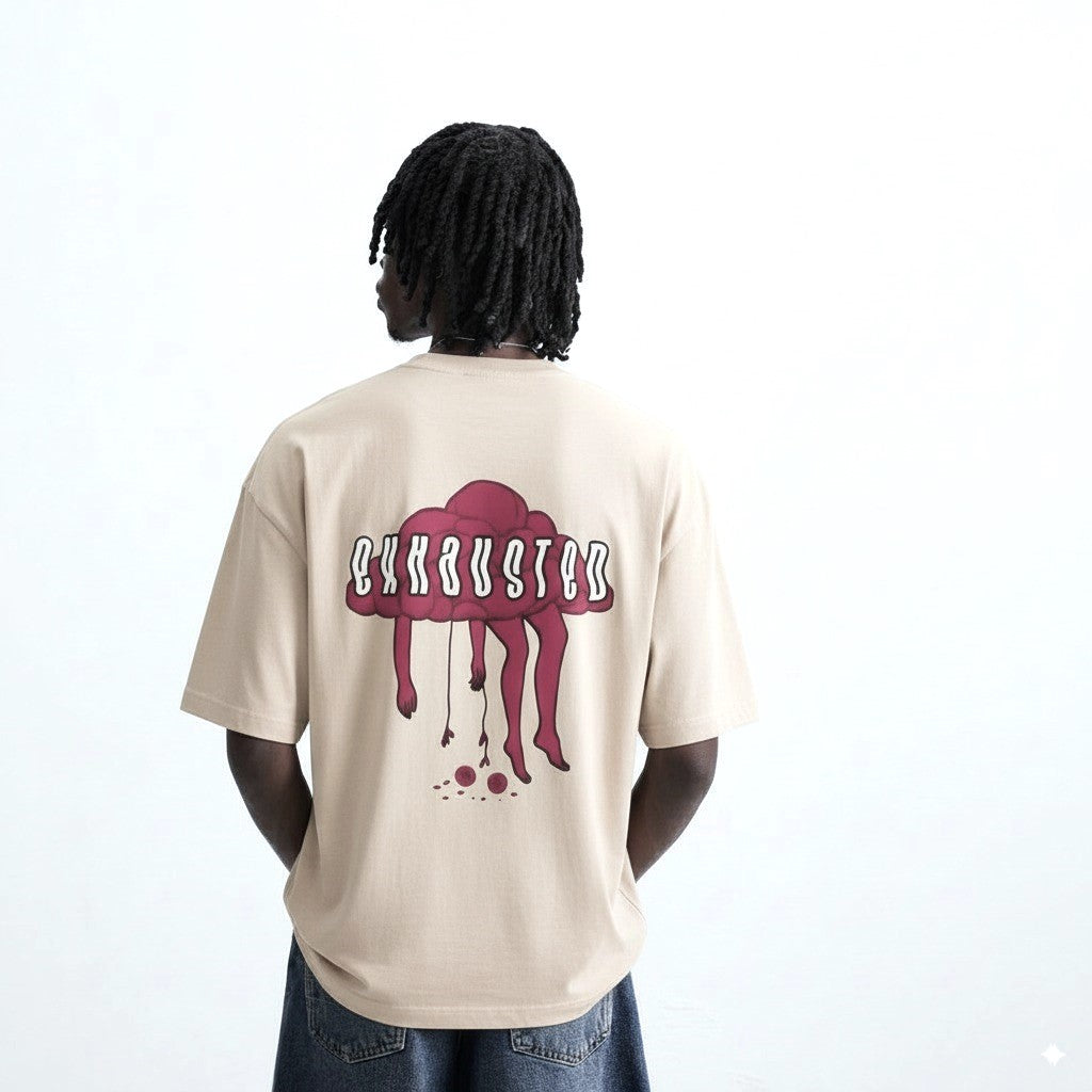 EXHAUSTED ☁️ wizartix T-shirt | Oversized Fit