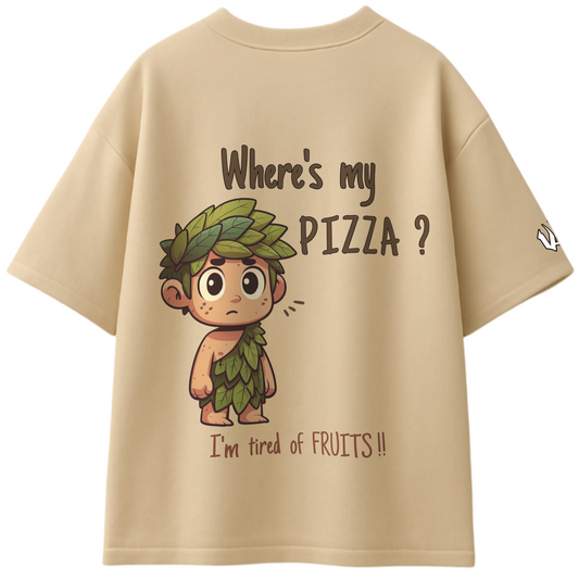 CAVEMAN CRAVE 🍕 wizartix T-shirt | Oversized Fit